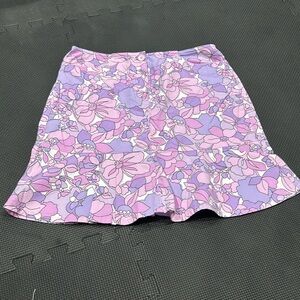 Loft purple print size 2 skirt